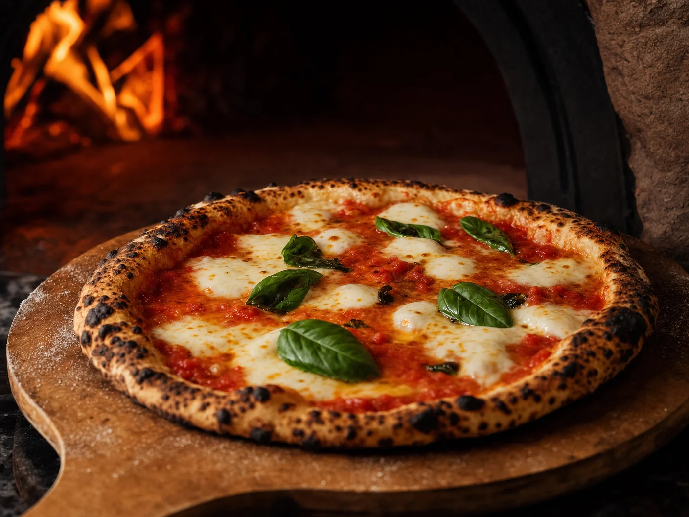 Fresh hand-made pizza at Chhay By The Lake, Summerland Point